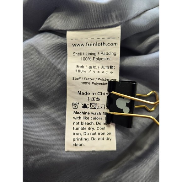 Fuinloth Quilted Gray Full Front Zip Vest Women Size S - Picture 6 of 6